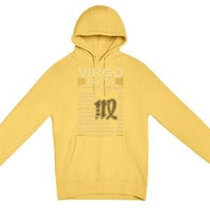 Virgo Facts Zodiac Sign Astrology Birthday Gift Premium Pullover Hoodie