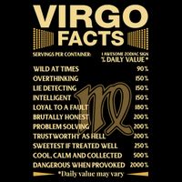 Virgo Facts Zodiac Sign Astrology Birthday Gift Doggie Tank