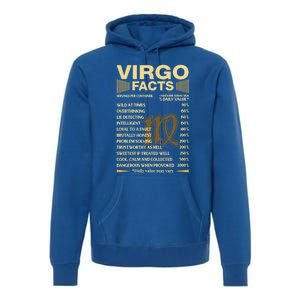 Virgo Facts Zodiac Sign Astrology Birthday Gift Premium Hoodie