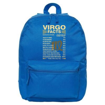 Virgo Facts Zodiac Sign Astrology Birthday Gift 16 in Basic Backpack