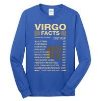 Virgo Facts Zodiac Sign Astrology Birthday Gift Tall Long Sleeve T-Shirt