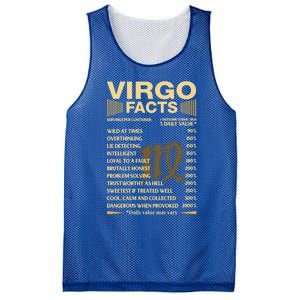 Virgo Facts Zodiac Sign Astrology Birthday Gift Mesh Reversible Basketball Jersey Tank