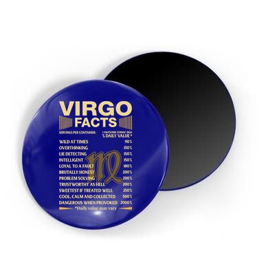 Virgo Facts Zodiac Sign Astrology Birthday Gift Magnet