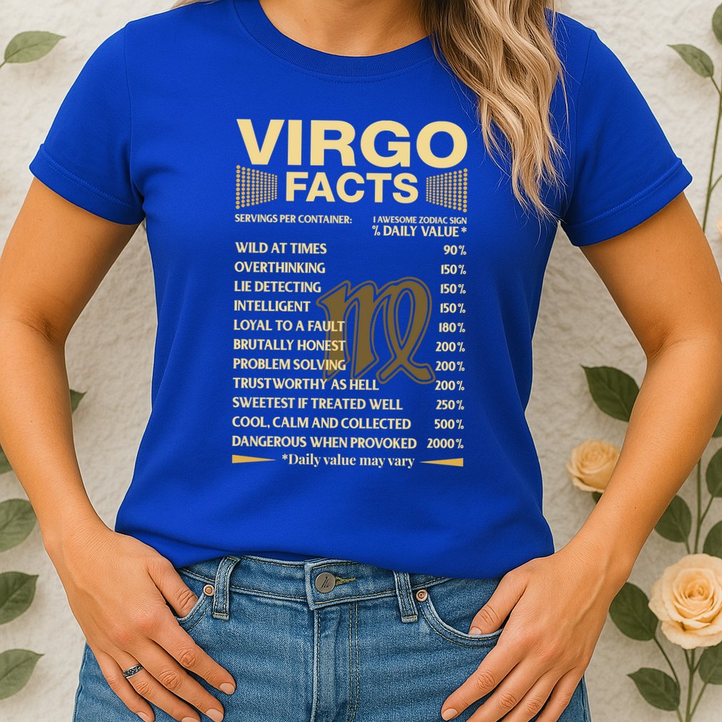 Virgo Facts Zodiac Sign Astrology Birthday Gift Womens T-Shirt