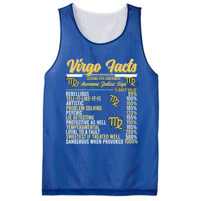 Virgo Facts Zodiac Virgo Queen Gift Mesh Reversible Basketball Jersey Tank