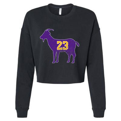 Vintage Goa 23 Distressed Cropped Pullover Crew