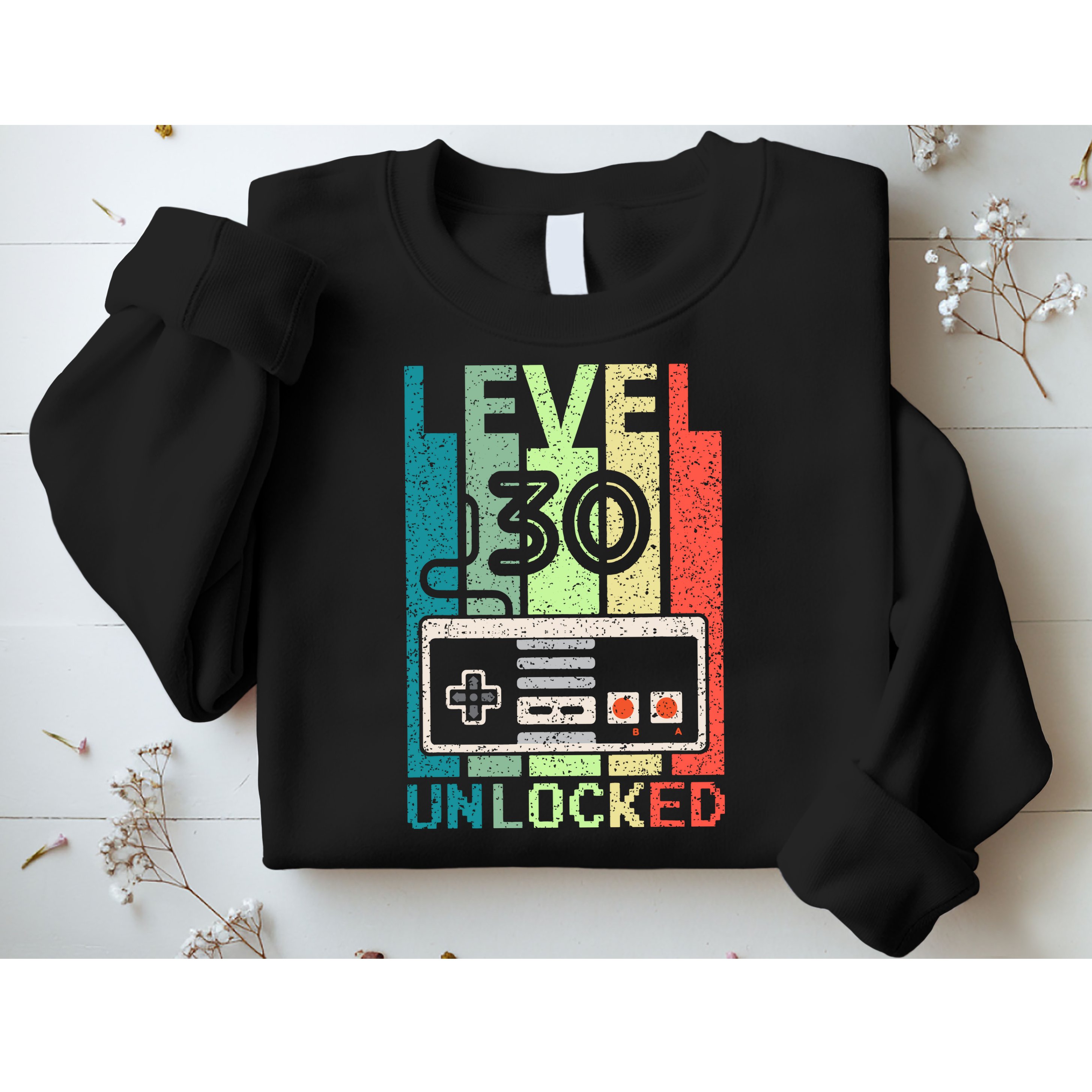 Video Gamer 30th Birthday Gifts Level 30 Unlocked Sweatshirt