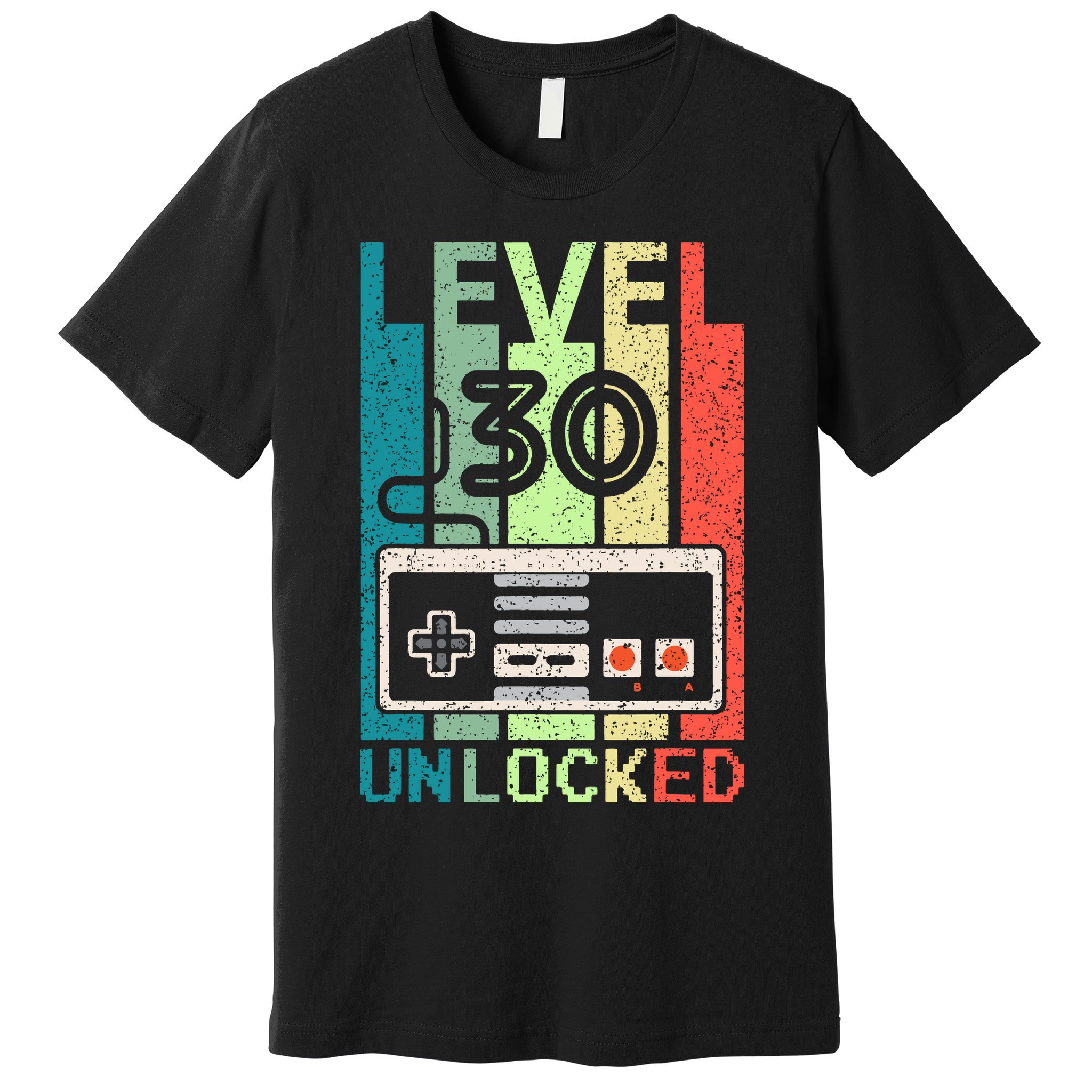 Video Gamer 30th Birthday Gifts Level 30 Unlocked Premium T-Shirt