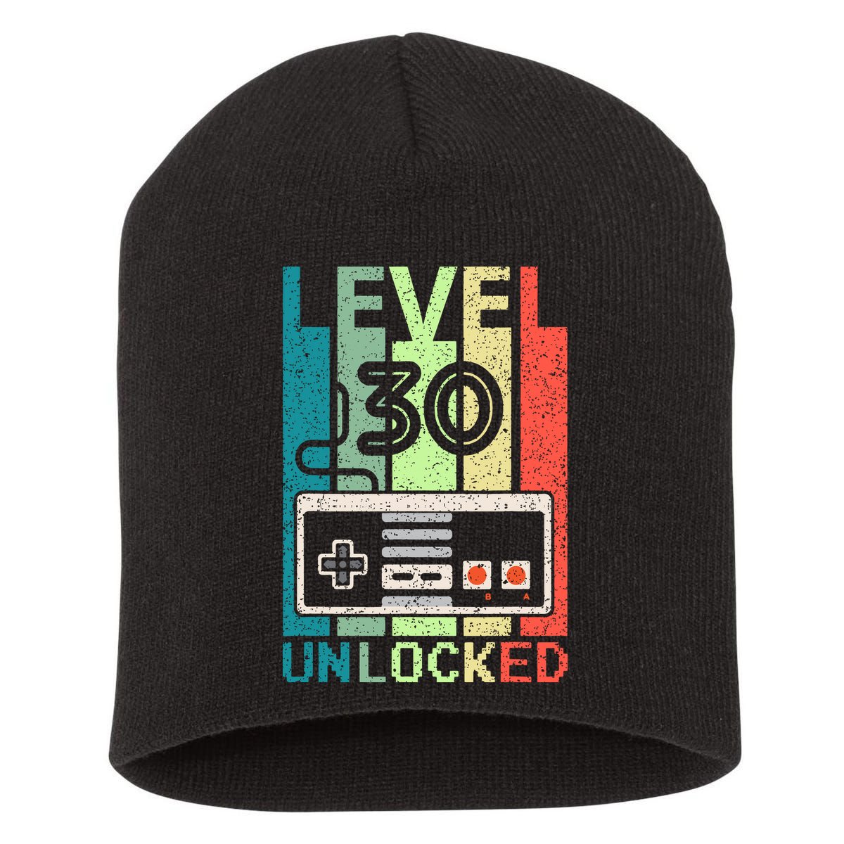 Video Gamer 30th Birthday Gifts Level 30 Unlocked Short Acrylic Beanie