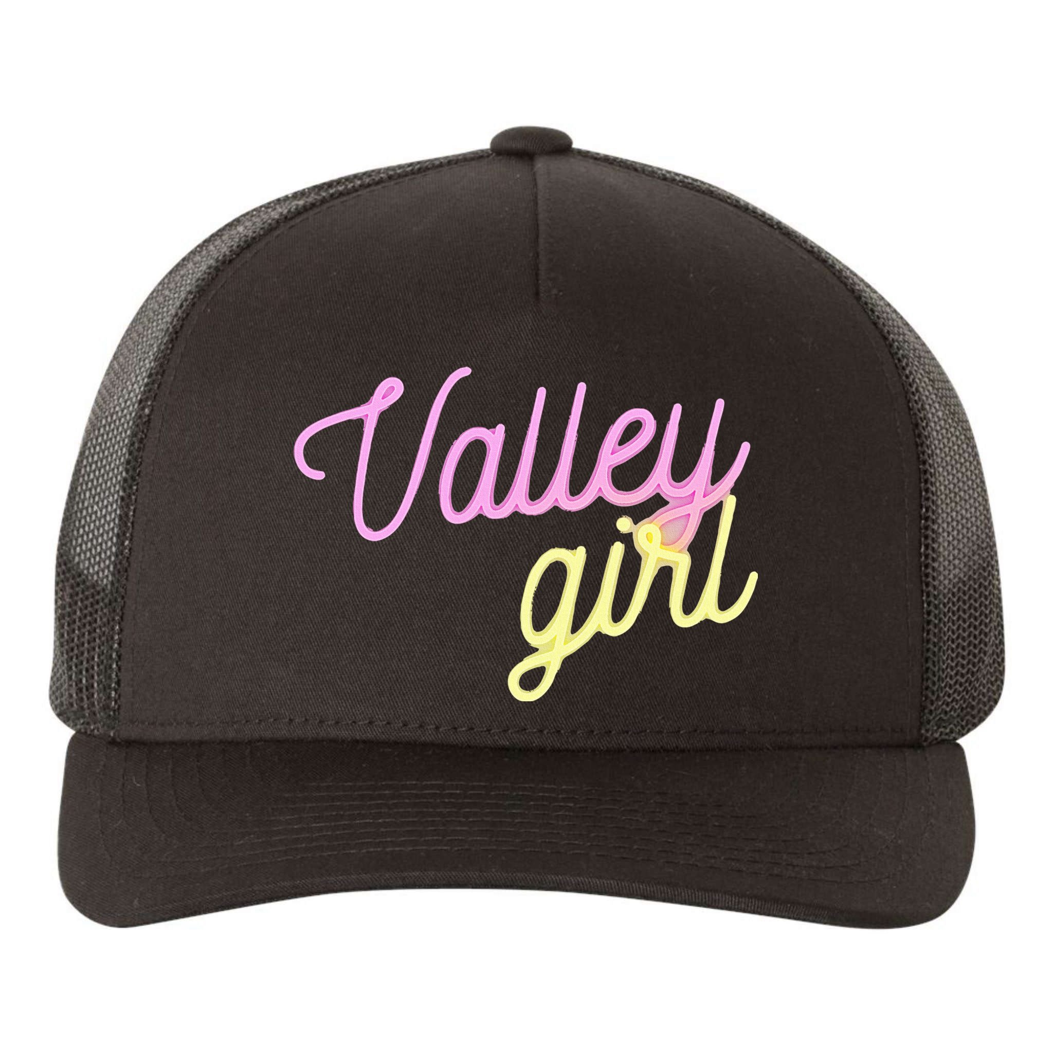 Valley Girl 80s Throwback Funny Girl Yupoong Adult 5-Panel Trucker Hat