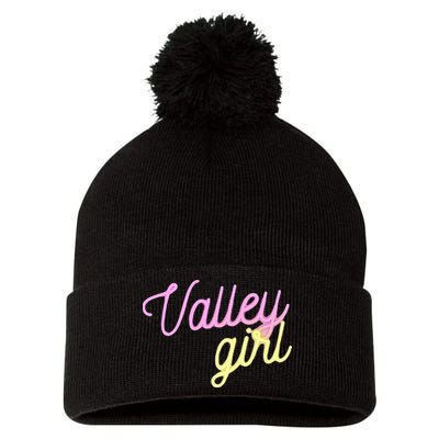 Valley Girl 80s Throwback Funny Girl Pom Pom 12in Knit Beanie