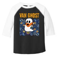 Van Ghost Art Teacher Halloween Van Gogh Starry Night Toddler Fine Jersey T-Shirt