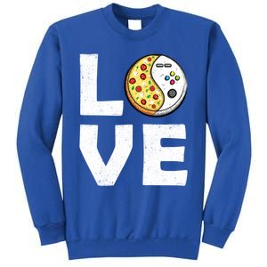 Video Game And Pizza Themed Love For Gamer Dad And Uncle Meaningful Gift Sweatshirt