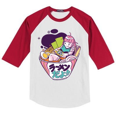 Video Games Anime Gift For Gamer Kids Colorblock Raglan Jersey