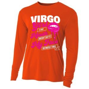 Virgo Girl Astrology Horoscope Symbol Zodiac Sign Cooling Performance Long Sleeve Crew