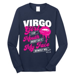 Virgo Girl Astrology Horoscope Symbol Zodiac Sign Long Sleeve Shirt