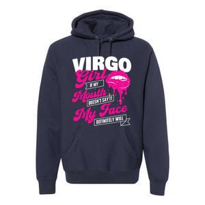 Virgo Girl Astrology Horoscope Symbol Zodiac Sign Premium Hoodie