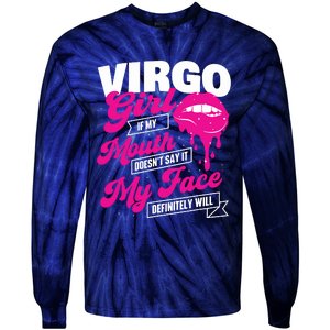 Virgo Girl Astrology Horoscope Symbol Zodiac Sign Tie-Dye Long Sleeve Shirt