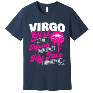 Virgo Girl Astrology Horoscope Symbol Zodiac Sign Premium T-Shirt