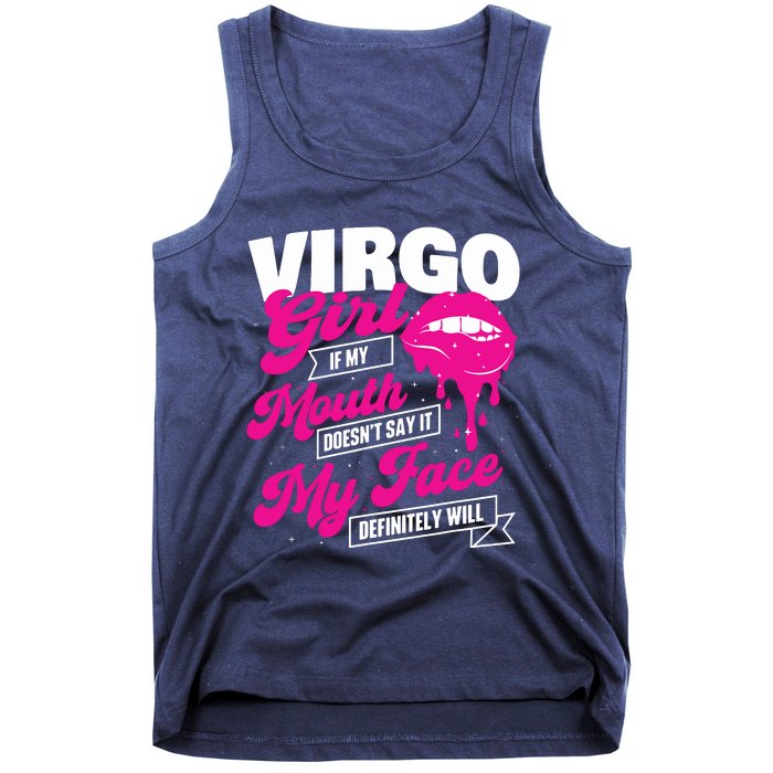 Virgo Girl Astrology Horoscope Symbol Zodiac Sign Tank Top