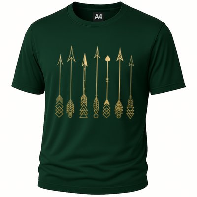 Vintage Gold Arrows Performance Shirt