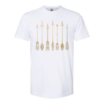 Vintage Gold Arrows Softstyle® CVC T-Shirt