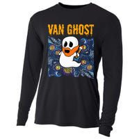 Van Ghost Art Teacher Halloween Van Gogh Starry Night Cooling Performance Long Sleeve Crew