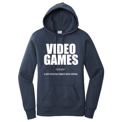 Video Games A Very Effective Form Of Birth Control Planning Gift Women's Pullover Hoodie