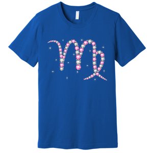 Virgo Gift Astrology Birthday Pink Diamond Gift Premium T-Shirt