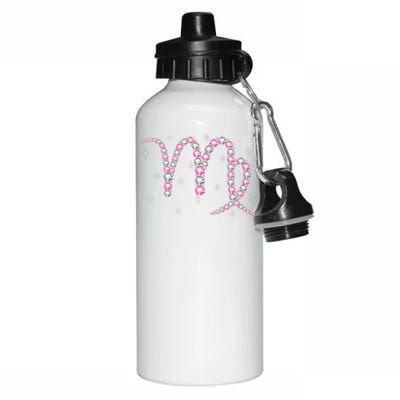 Virgo Gift Astrology Birthday Pink Diamond Gift Aluminum Water Bottle 