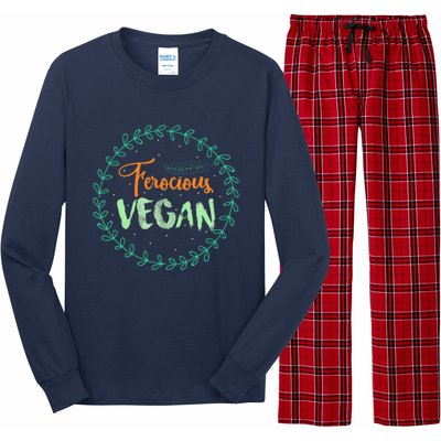 Vegan Gifts Apparel Ferocious Vegan Life Stuff Long Sleeve Pajama Set