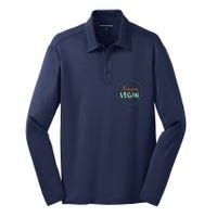 Vegan Gifts Apparel Ferocious Vegan Life Stuff Silk Touch Performance Long Sleeve Polo