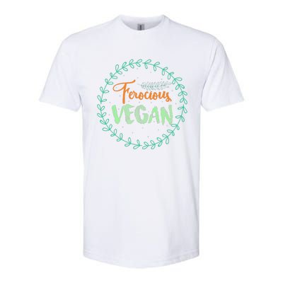 Vegan Gifts Apparel Ferocious Vegan Life Stuff Softstyle® CVC T-Shirt