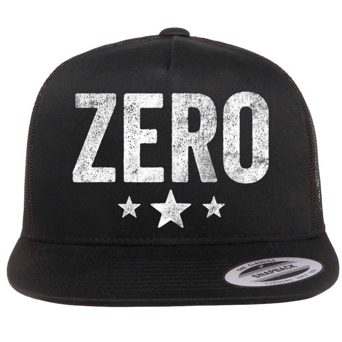 Vintage Grunge Alternative Zero Three Star 90s Rock Music Flat Bill Trucker Hat