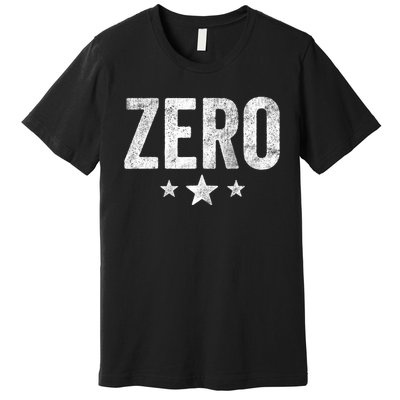 Vintage Grunge Alternative Zero Three Star 90s Rock Music Premium T-Shirt