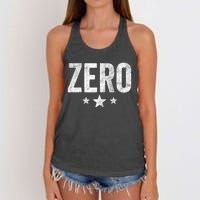 Vintage Grunge Alternative Zero Three Star 90s Rock Music Women's Knotted Racerback Tank