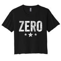 Vintage Grunge Alternative Zero Three Star 90s Rock Music Women's Crop Top Tee