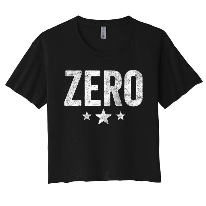 Vintage Grunge Alternative Zero Three Star 90s Rock Music Women's Crop Top Tee