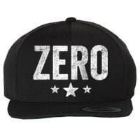 Vintage Grunge Alternative Zero Three Star 90s Rock Music Wool Snapback Cap