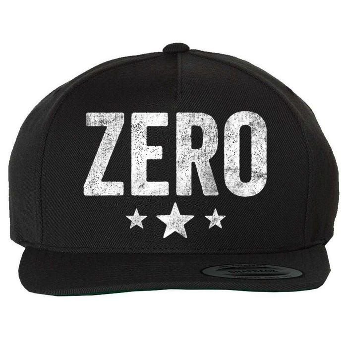 Vintage Grunge Alternative Zero Three Star 90s Rock Music Wool Snapback Cap