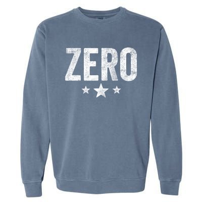 Vintage Grunge Alternative Zero Three Star 90s Rock Music Garment-Dyed Sweatshirt