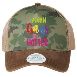 Vegan Gays Are Hotter Vegan Great Gift Lgbt Awareness Month Funny Gift Legacy Tie Dye Trucker Hat