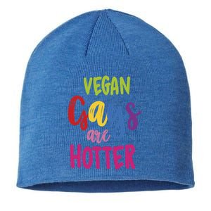 Vegan Gays Are Hotter Vegan Great Gift Lgbt Awareness Month Funny Gift Sustainable Beanie