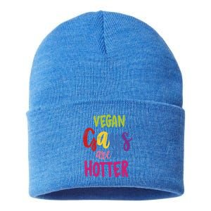 Vegan Gays Are Hotter Vegan Great Gift Lgbt Awareness Month Funny Gift Sustainable Knit Beanie