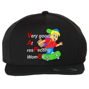 Very Good At Respecting Women Skate Board Vape Meme Wool Snapback Cap