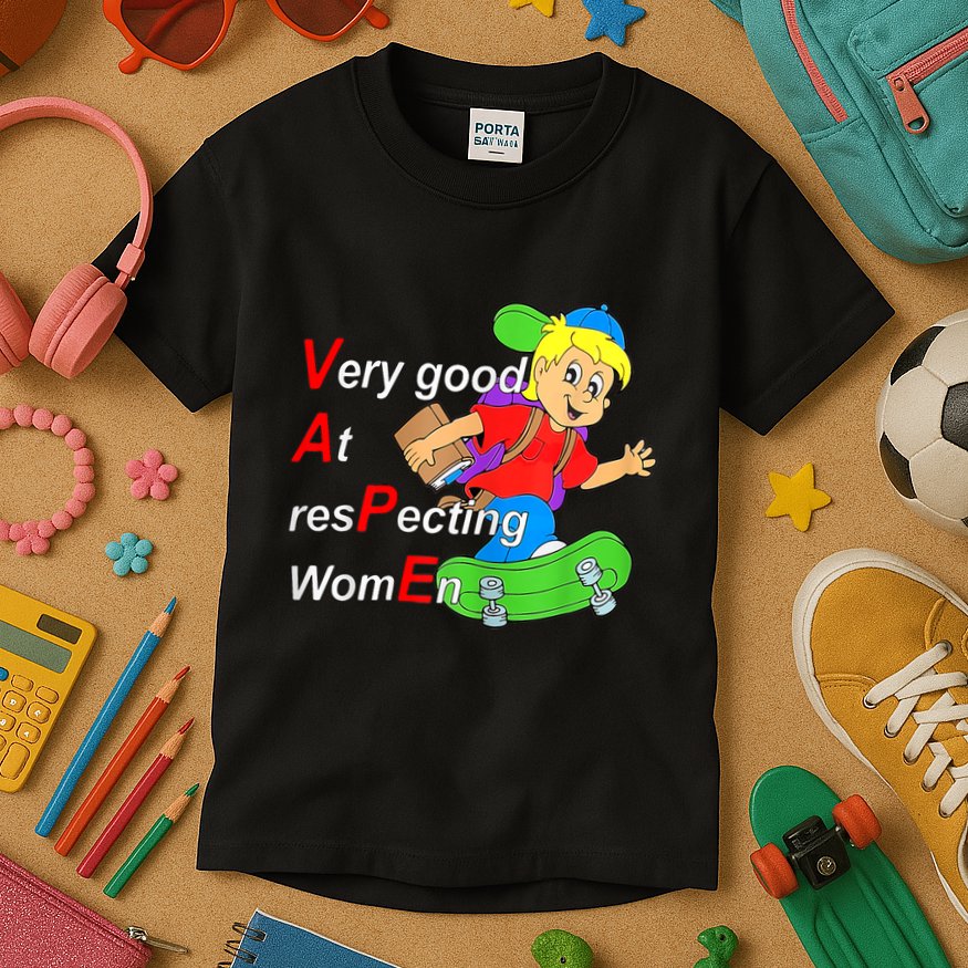 Very Good At Respecting Women Skate Board Vape Meme Kids T-Shirt