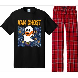 Van Ghost Art Teacher Halloween Van Gogh Starry Night Pajama Set