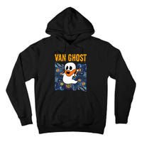 Van Ghost Art Teacher Halloween Van Gogh Starry Night Tall Hoodie