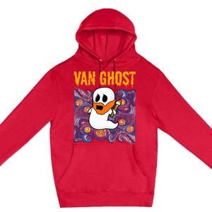 Van Ghost Art Teacher Halloween Van Gogh Starry Night Premium Pullover Hoodie