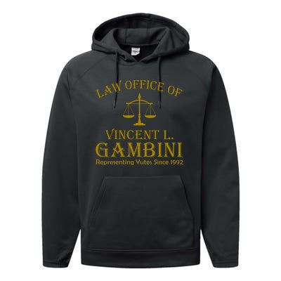 Vincent Gambini Attorney At Law Performance Fleece Hoodie